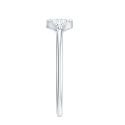 Certified Diamond Cluster Ring in Illusion Setting