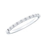 Baguette Diamond East West Stackable Ring