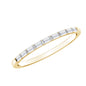 Baguette Diamond East West Stackable Ring