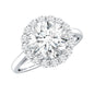 Classic Round Cut Moissanite Big Engagement Ring