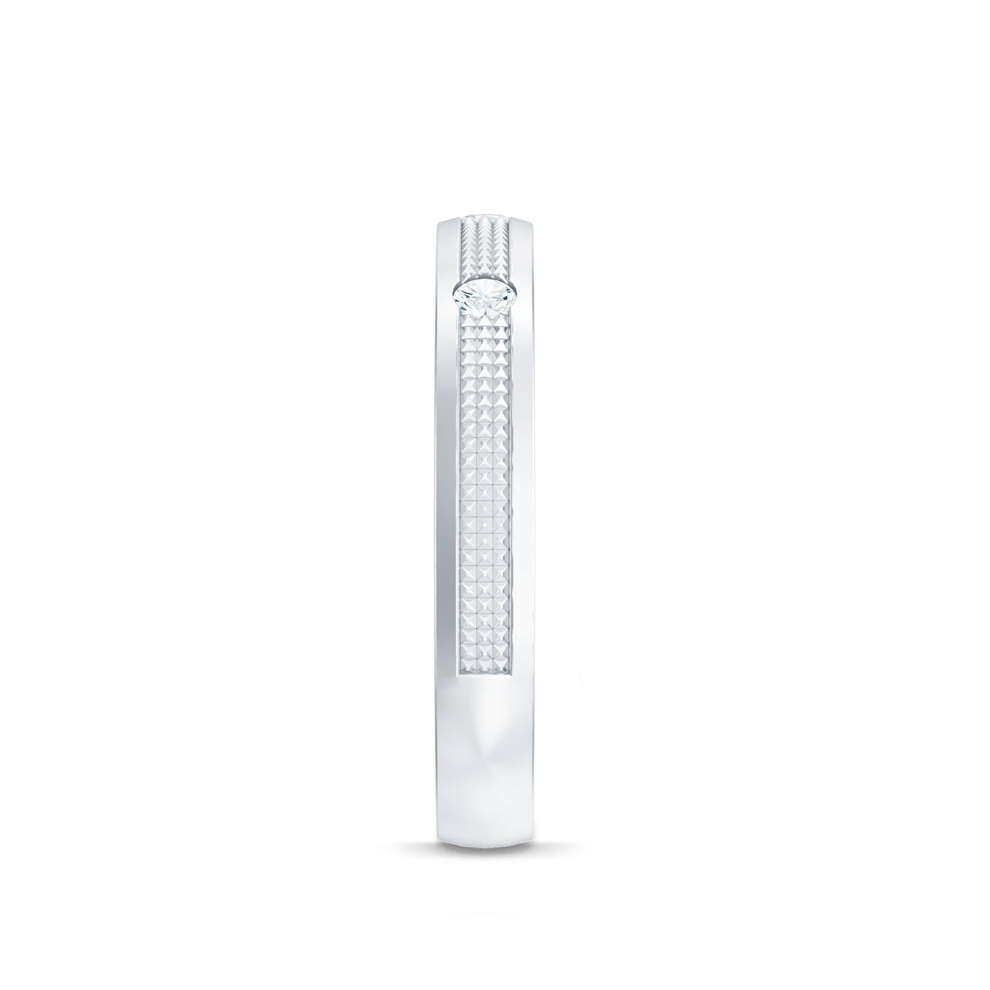 Certified Diamond Band Ring in Flush Setting