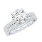 2 Carat Moissanite Engagement Ring with Wedding Band
