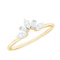 Marquise and Baguette Moissanite Enhancer Ring