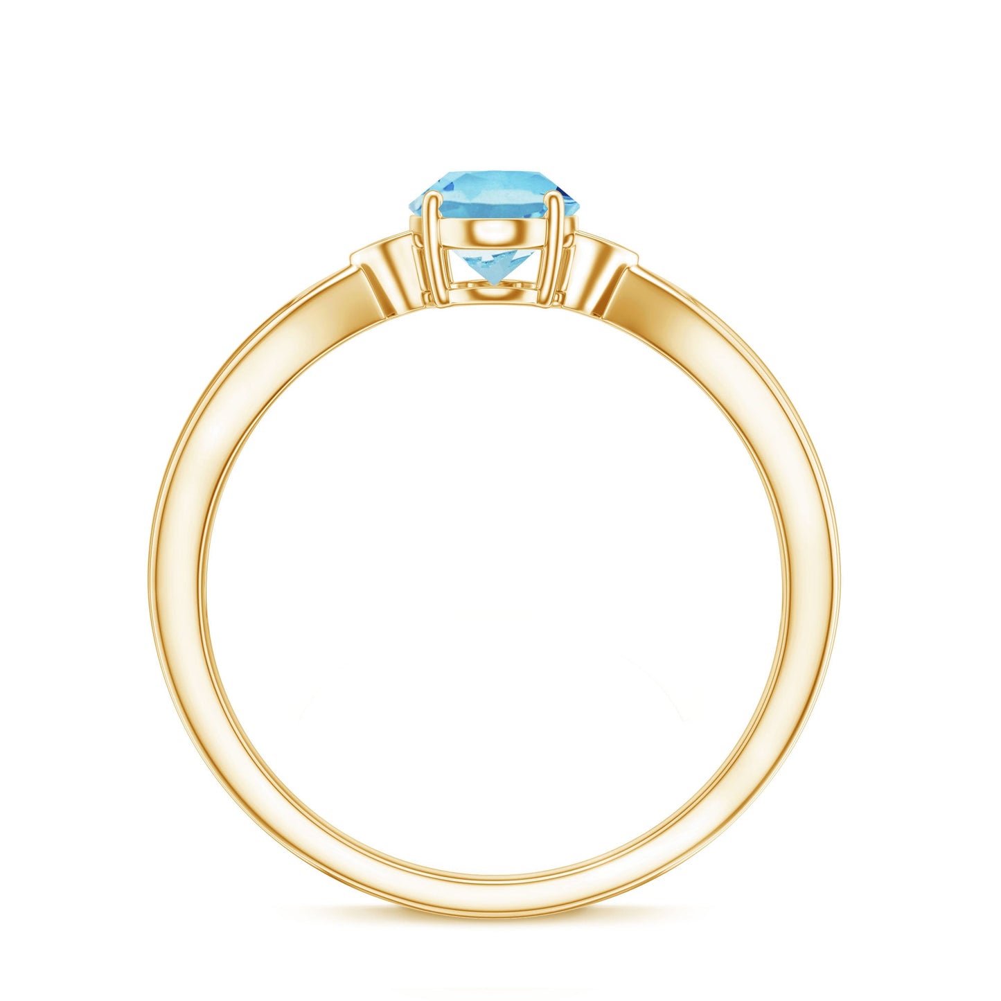 Certified Real Oval Aquamarine Engagement Ring for Women