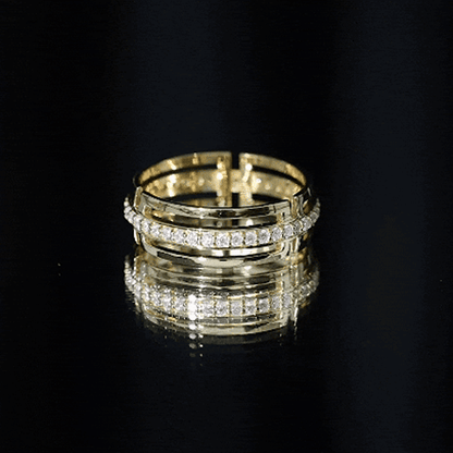 Moissanite Wedding Band in Pinpoint Setting