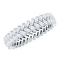 Baguette Cut Moissanite Eternity Band Ring