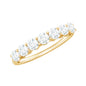 Natural Diamond Half Eternity Band Ring for Women