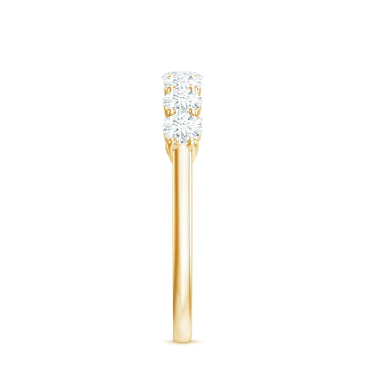 Natural Diamond Half Eternity Band Ring for Women