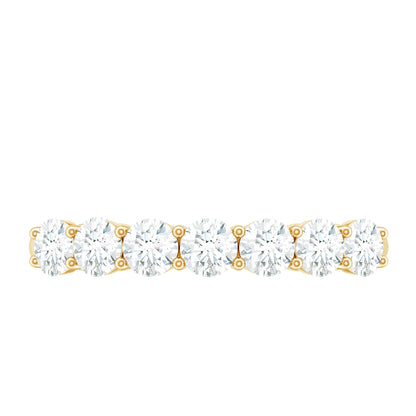 Natural Diamond Half Eternity Band Ring for Women
