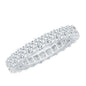 Princess Cut Moissanite Stackable Eternity Band Ring