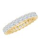 Princess Cut Moissanite Stackable Eternity Band Ring
