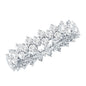 Cluster Wedding Band for Women with Moissanite