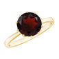 Natural 2.3 Carat Garnet Solitaire Engagement Ring