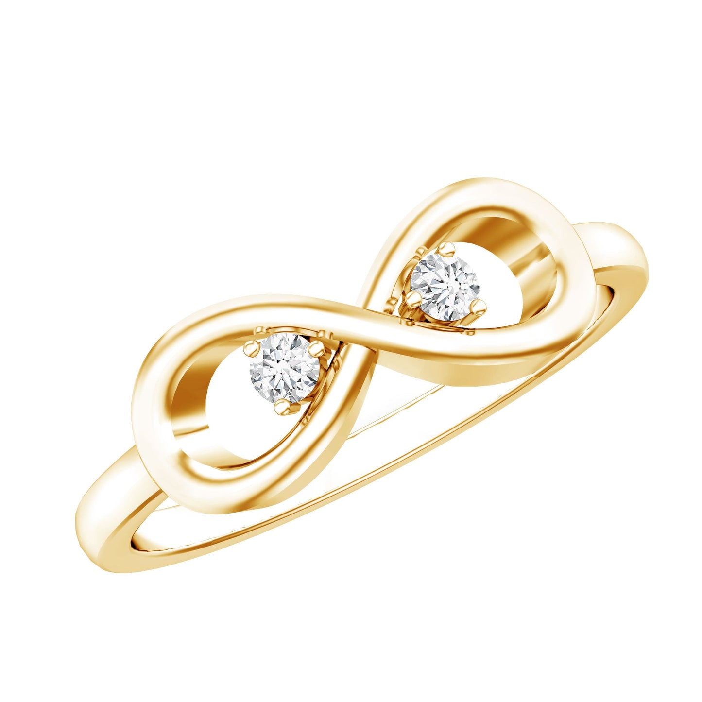 Certified Real Diamond Infinity Promise Ring for Women
