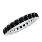 Princess Cut Black Onyx Full Eternity Wedding Band