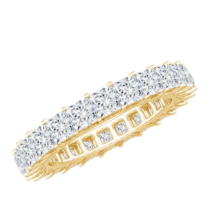 Princess Cut Moissanite Full Eternity Band Ring