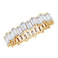 Baguette Shape Moissanite Eternity Wedding Band