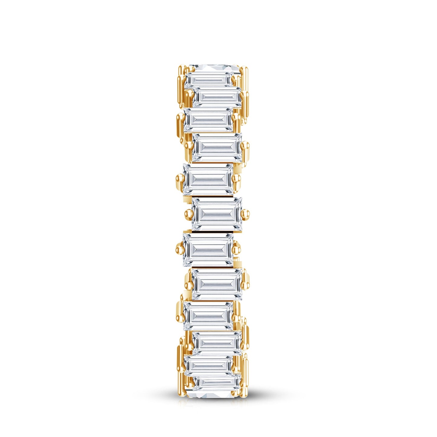 Baguette Shape Moissanite Eternity Wedding Band