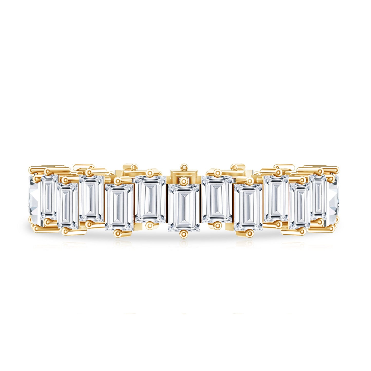 Baguette Shape Moissanite Eternity Wedding Band