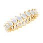 Pear Cut Moonstone Eternity Band Ring
