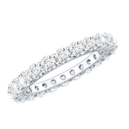 Certified Moissanite Stackable Eternity Band Ring