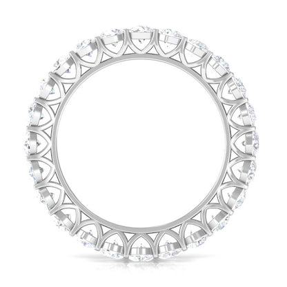 Certified Moissanite Stackable Eternity Band Ring