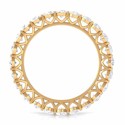 Certified Moissanite Stackable Eternity Band Ring