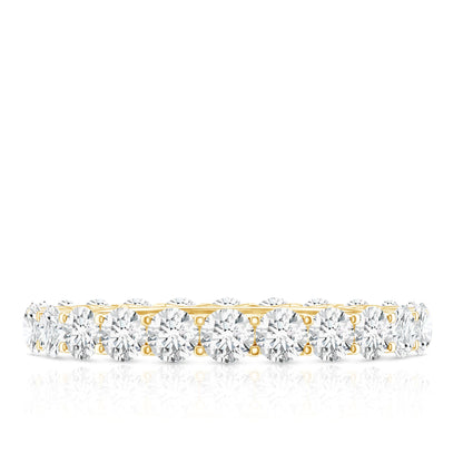 Certified Moissanite Stackable Eternity Band Ring