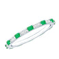 Natural Baguette Emerald Diamond Eternity Ring in East West Style