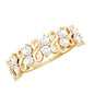 Round Moissanite Infinity Wedding Band for Women