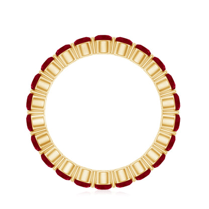 Genuine Red Ruby Full Eternity Ring