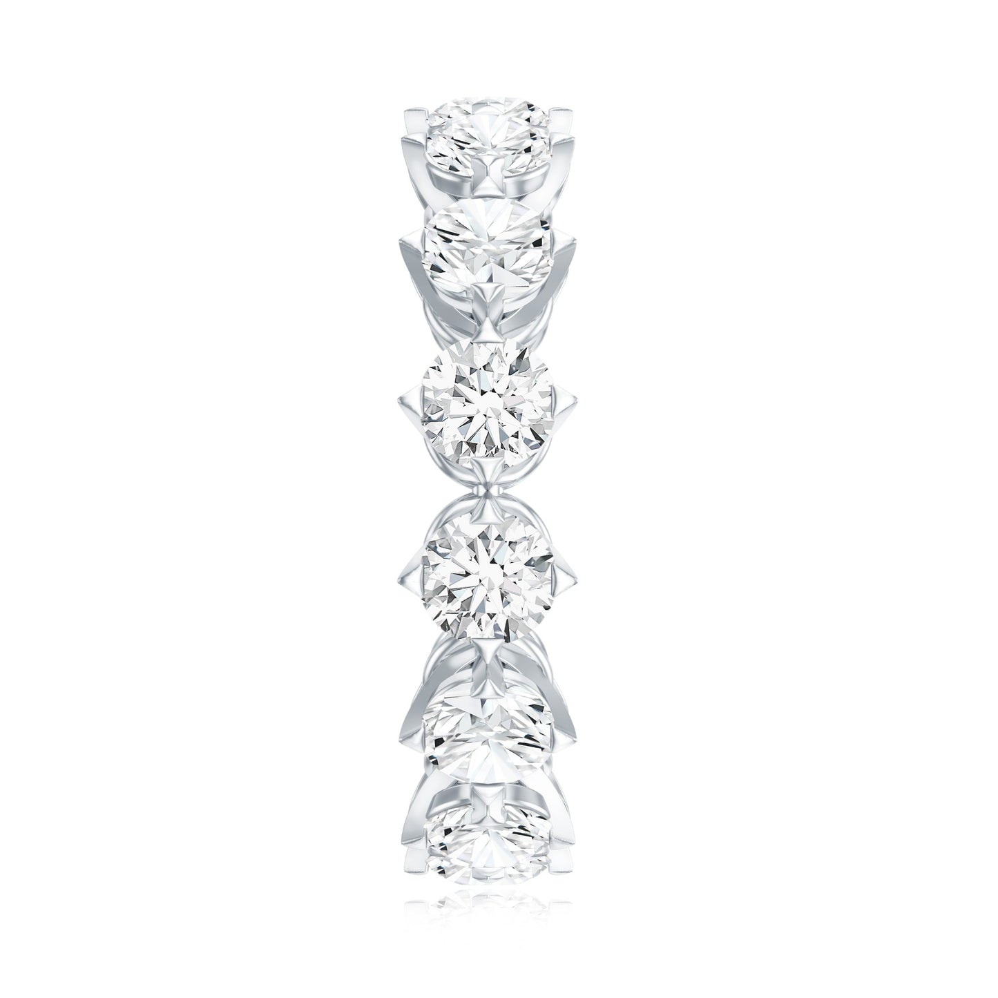 Designer Moissanite Anniversary Band Ring
