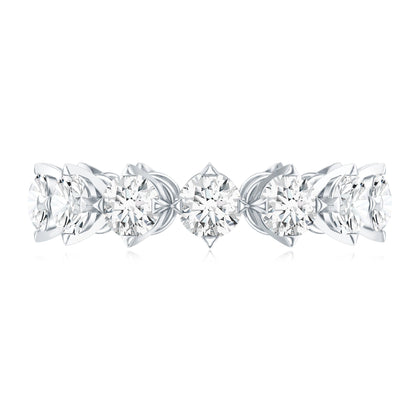 Designer Moissanite Anniversary Band Ring