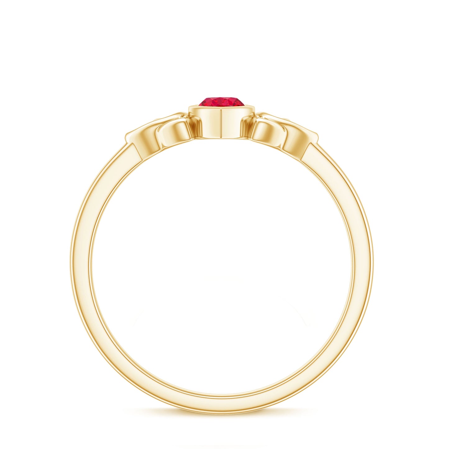 Marquise Cut Solitaire Lab Created Ruby Celtic Engagement Ring