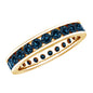 London Blue Topaz Full Eternity Ring in Channel Setting