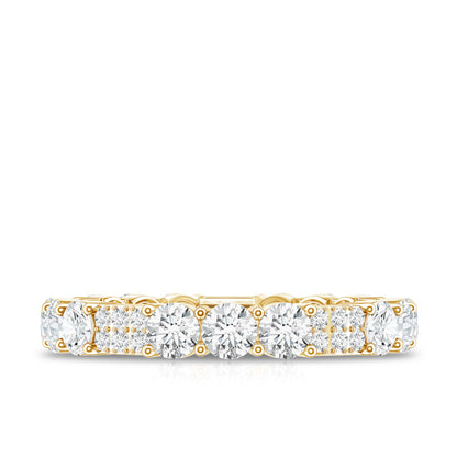 Designer Round Moissanite Full Eternity Ring for Women