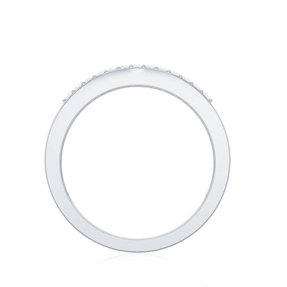 Certified Moissanite 3 Row Wedding Band for Men