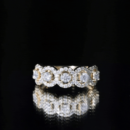 Classic Diamond Half Eternity Wedding Anniversary Ring