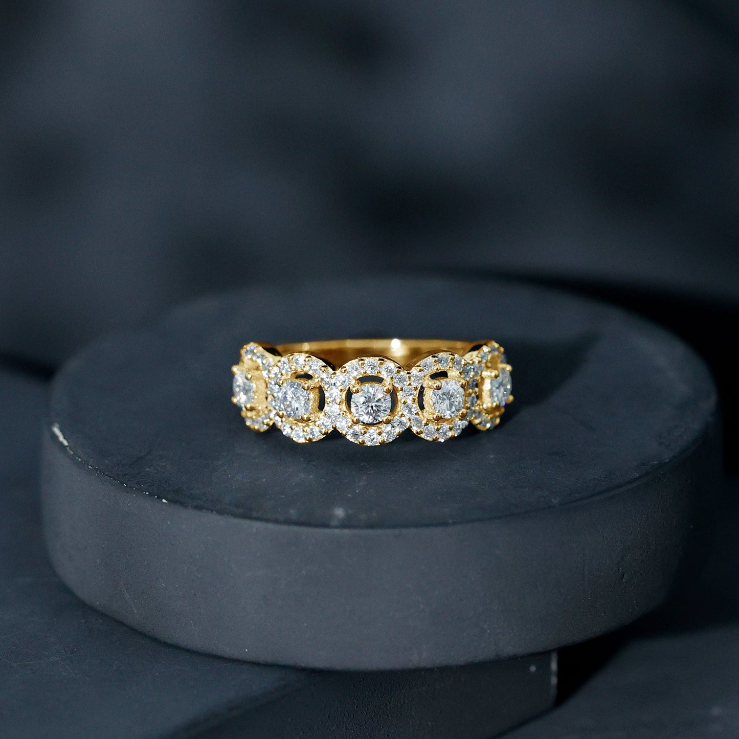 Classic Diamond Half Eternity Wedding Anniversary Ring
