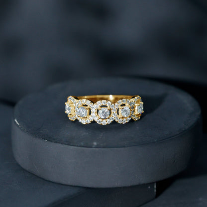 Classic Diamond Half Eternity Wedding Anniversary Ring