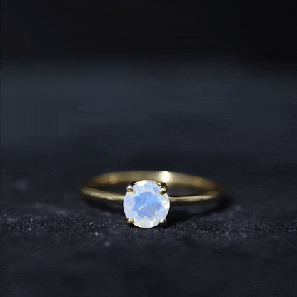 Natural Ethiopian Opal October Birthstone Ring