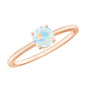 Natural Ethiopian Opal October Birthstone Ring