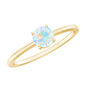 Natural Ethiopian Opal October Birthstone Ring