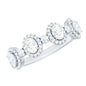 Designer Moissanite Anniversary Ring with Certificate