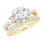 Certified Moissanite Classic Bridal Ring Set