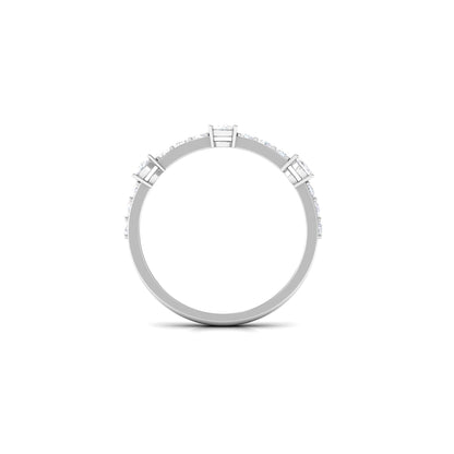 Natural Diamond Half Eternity Band Ring