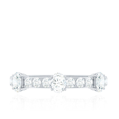 Natural Diamond Half Eternity Band Ring