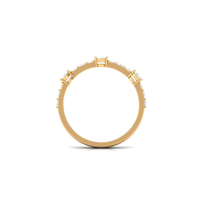 Natural Diamond Half Eternity Band Ring