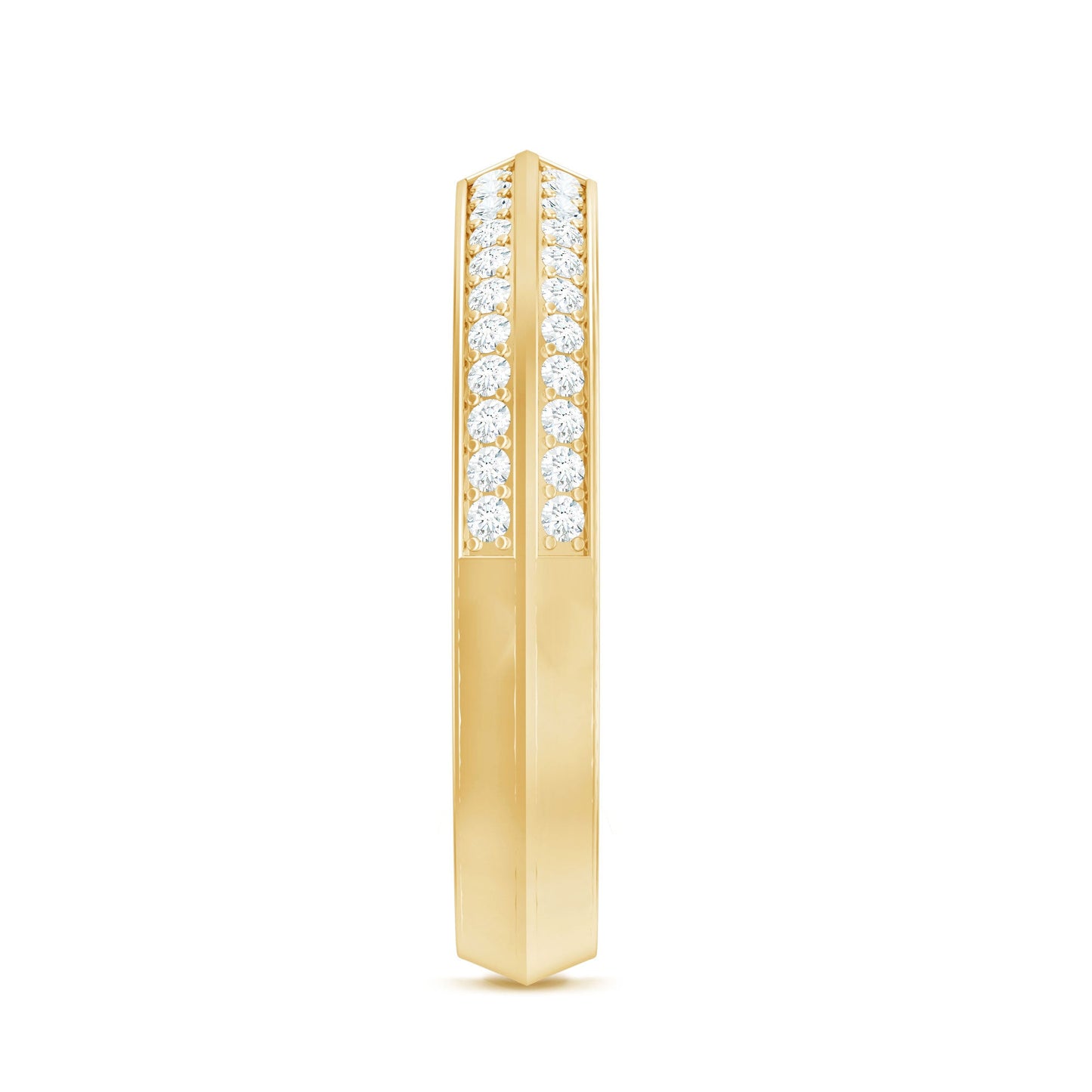 Certified Natural Diamond Anniversary Ring in Cuff Style