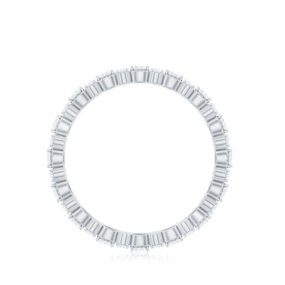 Half Eternity Style Moissanite Infinity Wedding Band